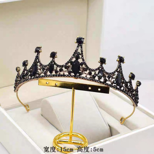 Children's Crown Headwear Princess Girls' Crown Crystal Headband Children's Birthday Hair Card Children's Performance Accessories