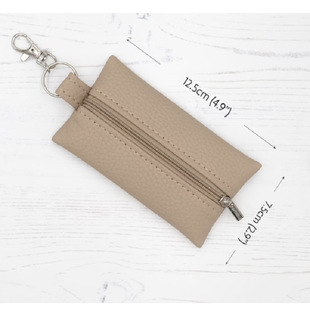 Pocket Face Paper Leather Storage Bag Mini Zipper Wet Tissue Box PU Leather Pocket Coin Purse
