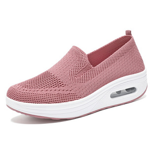 Shoes Women's 2024 Thick Bottom Rocking Shoes Cross-border plus size Women's Shoes Wholesale Lazy One Pedal Mom Shoes Casual Shoes