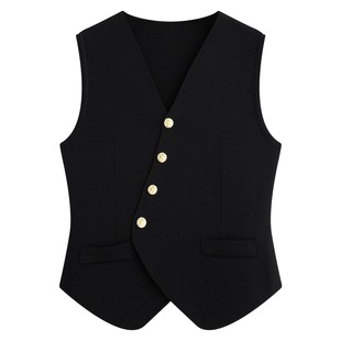 Bestselling women's knitted sweater single breasted vest
