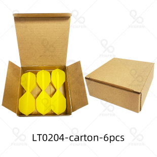 PENPEN spray dart cross-border conjoined dart leaf is not easy to break portable 6 packed cowhide corrugated carton LT02