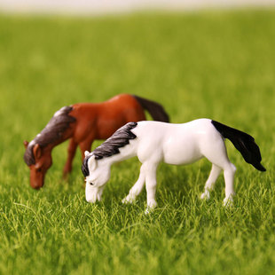 Moss Micro Landscape Decorative Ornaments Mini New Horse Pony PVC Doll Hand-held Fleshy Doll Wholesale