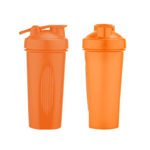 Outdoor large capacity 600ml sports kettle simple solid color protein powder shake Cup portable portable plastic cup