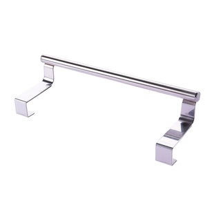 Kitchen Multi-Purpose Stainless Steel Single Pole Towel Rack Cabinet Door Back Rag Rack Bathroom Towel Bar