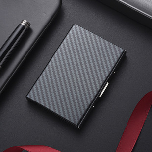 Anti-theft Brush Metal Card Bag Men's Stainless Steel Card Bag Women's Anti-degaussing Compact Card Case Card Cover for Driver's License