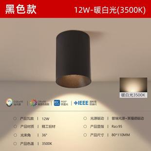 Full spectrum eye protection Open-mounted downlight living room non-main light round led chandelier bedroom aisle ceiling light