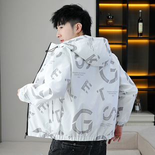 Boys Thin Jacket 2025 Spring and Autumn New Men's Spring Coat Autumn All-match Trendy Casual Men's Top