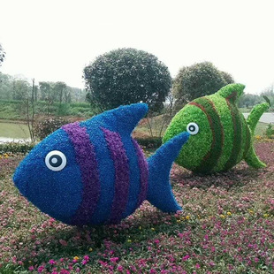Manufacturers Supply Green Carving Artificial Green Carving Garden Ornaments Landscape Green Plant Garden Artificial Lawn Plant Sculpture