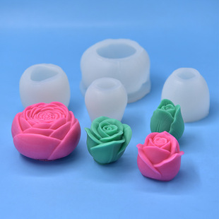 Rose flower bud modeling silicone mold