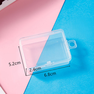 Square Transparent Plastic Box Square Rectangular Parts Storage Box Jewelry Fishing Gear Soap Flower Packaging Square Box