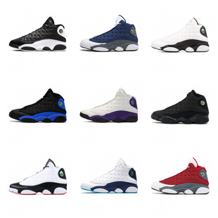 Yutian Shoes Factory Original Poison aj13 Black and White Panda Company Grade Qiao 13 High-top White Blue Obsidian Basketball Men's and Women's Shoes