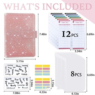 in stock cross-border A6 binder zipper bag Macaron notebook leather PU loose-leaf book cash budget hand book