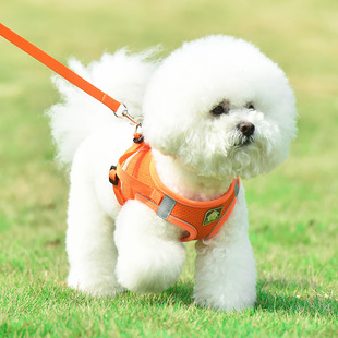Cross-border Pet Chest Strap Vest Breathable Dog Cat Traction Rope Reflective Dog Walking Rope Pet Products Factory