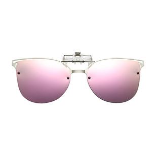 Fashion high-end sunscreen sunglasses tail clear one piece free shipping UV protection TR sheet metal sunglasses