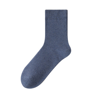 Autumn and winter season good quality solid color cotton anti-odor sweat absorbent good elasticity 100% cotton men's socks
