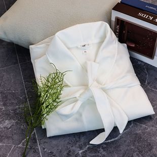 Hotel bathrobe pure cotton single layer waffle bathrobe five-star bathrobe Bed & Breakfast hotel thickened pure cotton thickened
