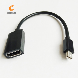 Factory direct supply Mini dp to dp adapter Mini displayport female minidp to dp cable