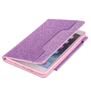 iPad mini6 2021 New glitter hardware buckle bracket card flat leather case iPad9 generation 10.2 protective case