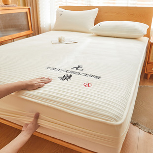 Class a maternal and infant grade waterproof raw cotton quilted bed hat single piece Simmons mattress cover all-inclusive protective cover bedspread wholesale