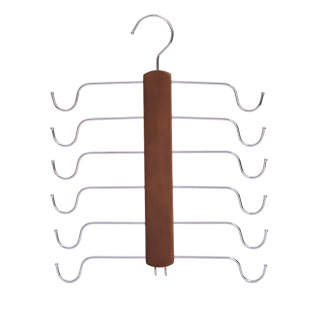 Cross-border Hot-selling Multi-layer Underwear Storage Hanger Multi-functional Stackable Solid Wood Bra Camisole Vest Hanger