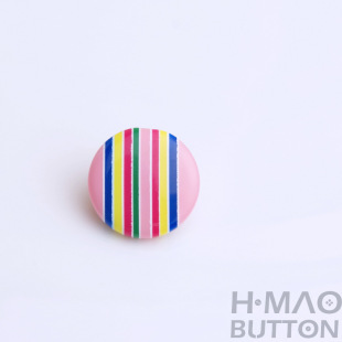 Baby Children's handmade DIY candy color striped mushroom button sweater button cute round color button