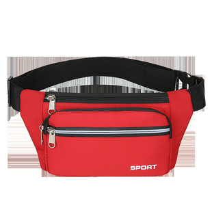 Outdoor Sports Running Waist Bag Men's and Women's Multifunctional Large Capacity Crossbody Bag Fashionable Waterproof Mobile Phone Waist Bag