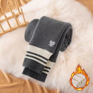 Girls' Leggings Autumn and Winter 2024 Outer Wear fleece-lined Children's Pants Girls' Autumn Wear Baby's Autumn Tight Trousers