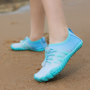 2024 Cross-border New Children's Swimming Shoes Men's Swimming Wading Shoes Couple's Beach Shoes Women's Lightweight Five-finger Tracing Shoes