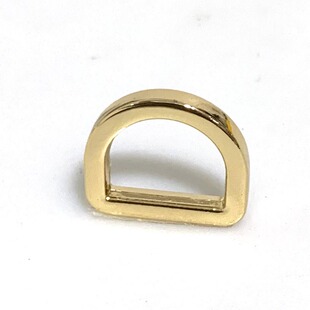 Guangzhou supply 4 points die casting alloy seamless metal D buckle shoulder strap buckle D-shaped ring pet luggage hardware accessories