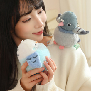 Cross-border Simulation Station Shoulder Bird Plush Toy Doll Tits Parrot Doll Rag Doll Birthday Gift for Children