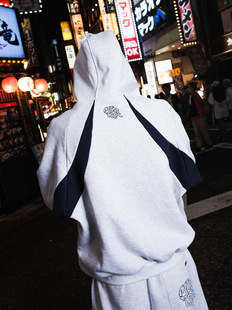 European and American Autumn and Winter New Fashion Brand Men's and Women's High Street Japanese Casual Sports Letter Embroidered Hooded Sweatshirt Sweatpants suit