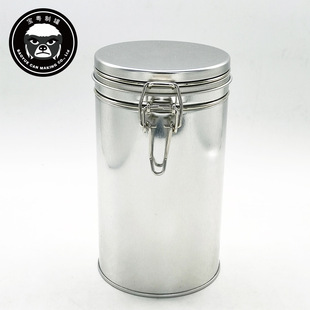Round tinplate can iron wire buckle metal packaging coffee tea candy chocolate food Iron can free sample