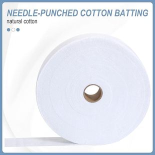 Wool cotton wool roll cotton blended needle punched cotton roll 6.4cm * 45M suitable for carpet wallet quilted needle punched cotton