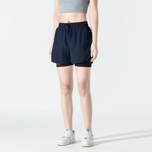 Paul Quick-drying Shorts Summer Double-layer Anti-walking Men's and Women's Outdoor Running Fitness Yoga Basketball Pants Three-point Pants