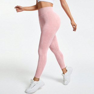 Cross-Border Nylon Matte Yoga Pants, Versatile Fitness Sports Pants, High-Waisted Butt-Lifting Elastic Yoga Pants