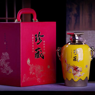 3/5 кг керамическая винная бутылка Jingdezhen винная банка антикварный зодиак дракон игристое вино пустая винная бутылка бытовая подарочная коробка