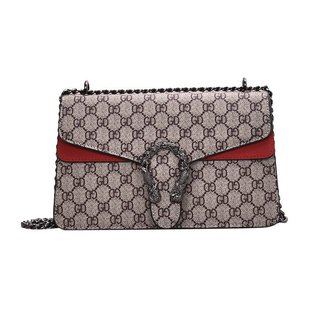 Cross-border bag for women 2024 new fashion wine god bag vintage printed mini shoulder crossbody chain Women's bag Bags