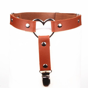 European and American Harajuku Punk Love Couple Jewelry pu Leather Sexy Leg Ring Garter Belt Accessories