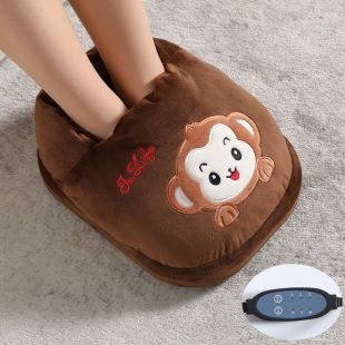 Foot Warmer Winter Gray Plug-in AC Power Saving Pull Type Mechanical Universal Electric Heating Cartoon Affordable
