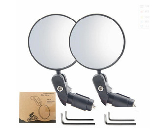 Bicycle rearview mirror mountain road car foldable convex rearview mirror universal mirror riding equipment