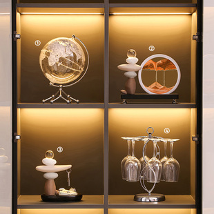 Time-to-time quicksand painting ornaments living room TV cabinet wine cabinet porch light luxury high-end high-end decorations office