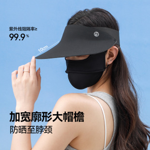 Meetsunny Seamless All-In-One Running Empty Top Hat for Men and Women Summer Anti-Uv Sun Protection Hat Foldableable Sun Hat