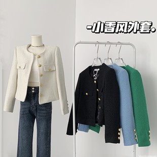Little Xiangfeng Толстая куртка Женская зима 2024 Новый французский короткий уличный уличный темперамент высокого уровня