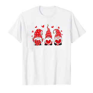 Amazon independent station cross-border European and American Valentine's Day love printed women's short-sleeved T-shirt top