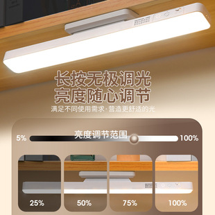 Eye Protection Desk Lamp LED Learning Eye Protection Magnetic Cool Death Lamp Nightlight Charging Plug-in Dormitory Desk Bedroom Cross-border