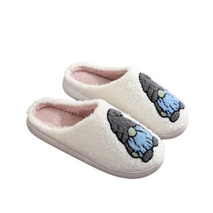 Cross-border Christmas Gnome Elf Cotton Slippers Couple Home Indoor Autumn and Winter Warm Wool Slippers for Men and Women