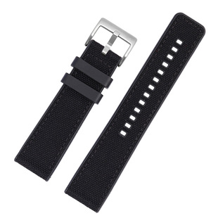 Fit 1853 T125617A nylon canvas waterproof silicone bottom T125 sports watch band 20 22mm Male