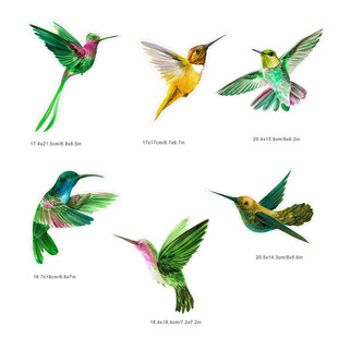 JD001-009 Amazon Birds Anti-Bird Collision Warning Sticker 3D Electrostatic Sticker Glass Sticker No Glue PVC Film Window Sticker