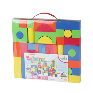 eva building blocks toy large soft foam building blocks odorless kindergarten large particles assembling educational toys
