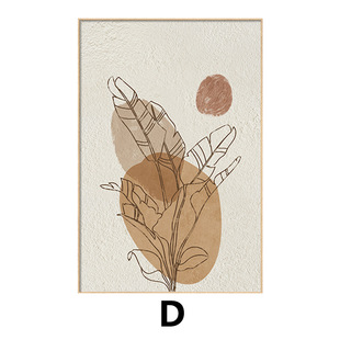 Nordic hallway decorative painting flower texture painting modern minimalist living room sofa background wall floor painting abstract hanging painting